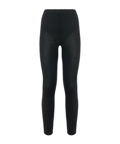 Malo Fine-knit Cashmere Leggings In Black