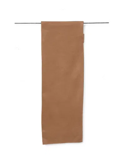 Malo Fine-knit Scarf In Brown