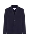 Malo Flap-pocket Button Jacket In Blue