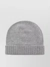 Malo Ribbed Cuff Soft Texture Hat In Gray