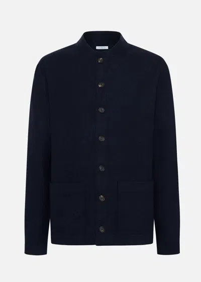 Malo Giacca In Lana Sostenibile In Blue