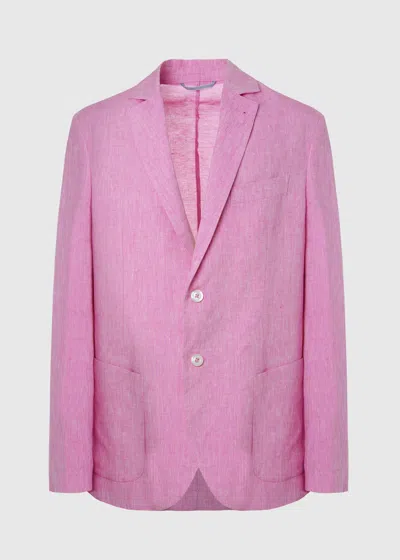 Malo Giacca In Lino In Pink