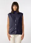 Malo Gilet In Cashmere In Purple