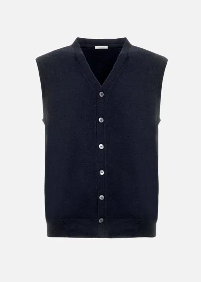 Malo Gilet In Cashmere In Blue