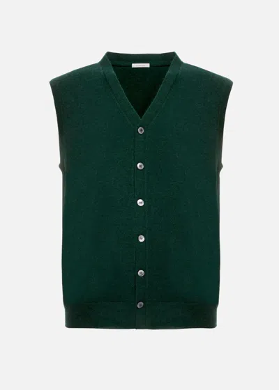 Malo Gilet In Cashmere In Green