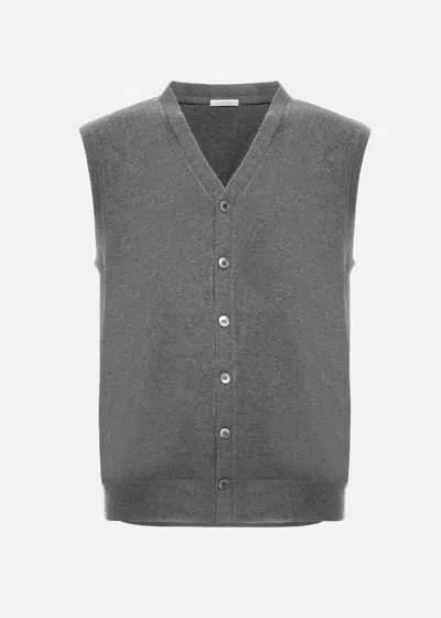 Malo Gilet In Cashmere In Gray