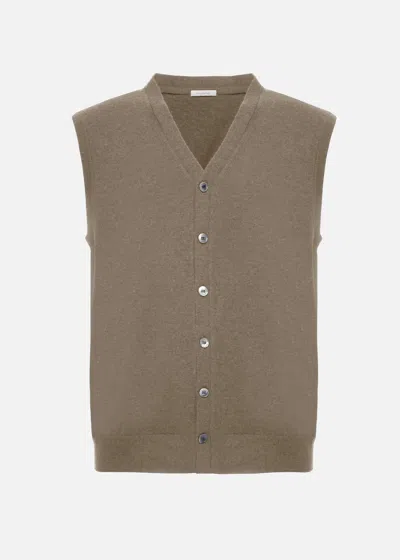 Malo Gilet In Cashmere In Brown
