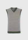 Malo Gilet Scollo V In Cotone In Gray