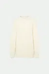 Malo Emma Cashmere Chainette Knit Crewneck Sweater In Neutral