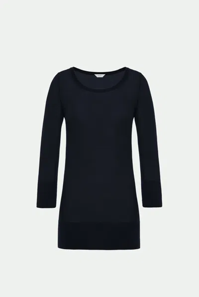 Malo Girocollo In Cashmere Ultra-fine In Blue