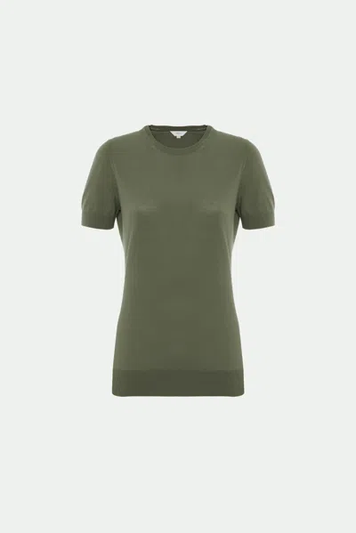 Malo Girocollo In Cotone Makò In Green