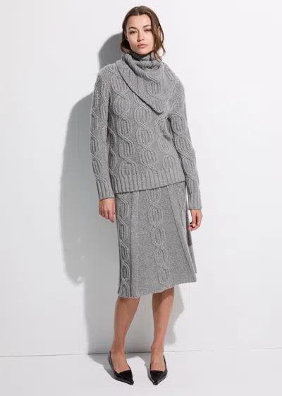 Malo Gonna In Cashmere In Gray