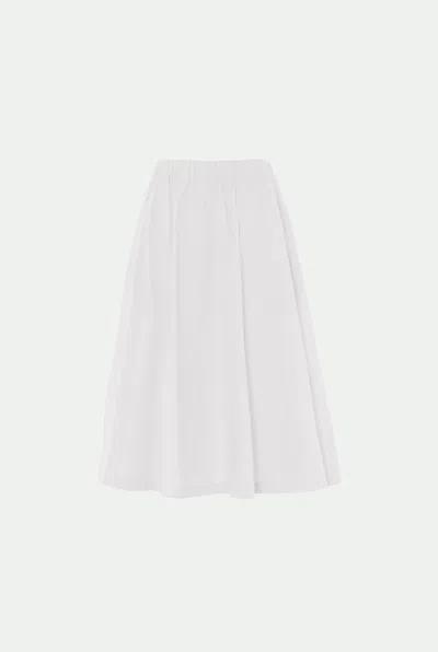Malo Gonna In Cotone In White