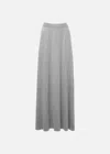 MALO LONG SKIRT IN SILK AND LINEN