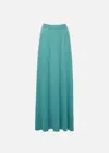 MALO LONG SKIRT IN SILK AND LINEN
