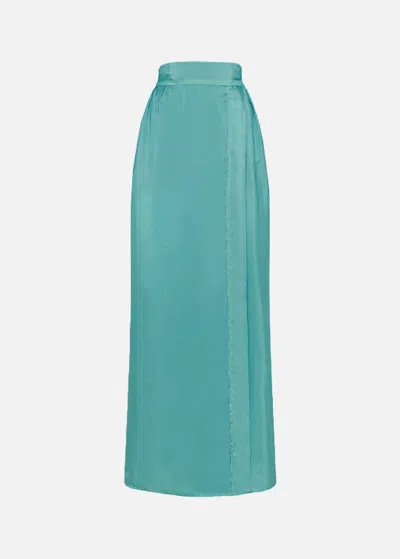 Malo Gonna Pareo In Seta In Blue