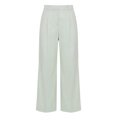 Malo Green Cotton Women Pants