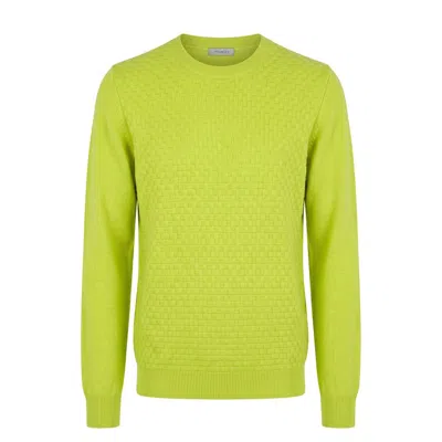 Malo Green Wool Men's Sweater In Multi