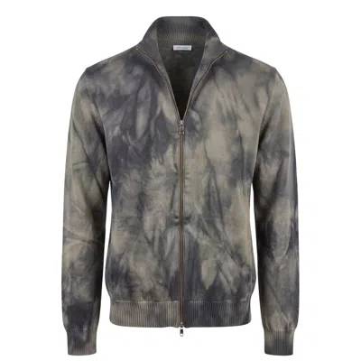 Malo Grey Cotton Men Sweater In Gray