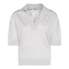 Malo White Wool Polo Shirt In Multicolor