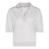 Malo White Wool Polo Shirt In Multicolor