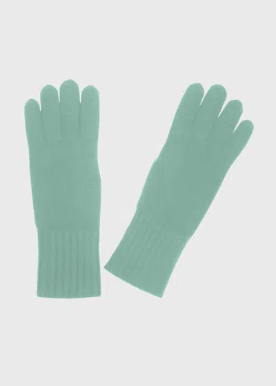 Malo Guanti In Cashmere In Green