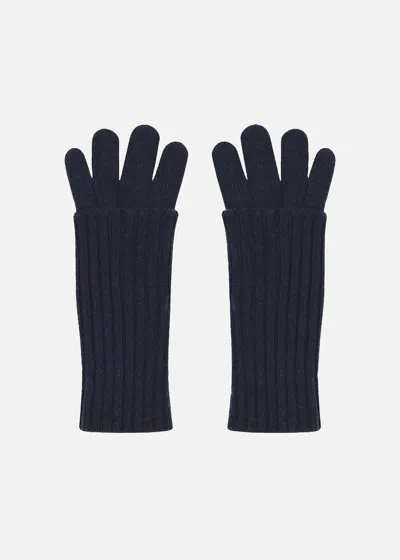Malo Guanti In Cashmere In Black