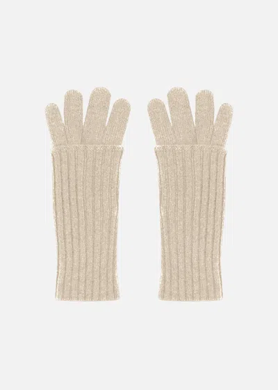 Malo Guanti In Cashmere In Neutral