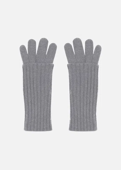 Malo Guanti In Cashmere In Gray