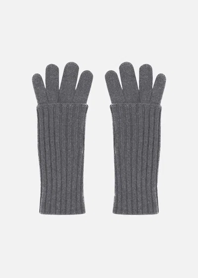 Malo Guanti In Cashmere In Gray