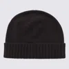 Malo Dark Brown Cashmere Beanie In Brown