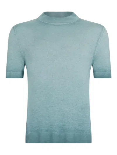 Malo High-neck Sweater In Blue