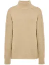 Malo Turtleneck Ribbed Sweater In Gray