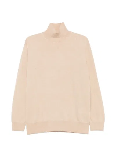 Malo High-neck Cashmere Sweater In Neutral