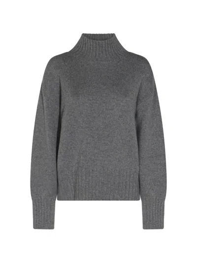 Malo High-neck Sweater In Gray