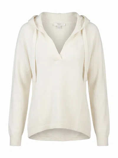 Malo Hooded Sweater In White