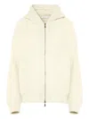 Malo Hooded Zip-up Cardigan In Multi