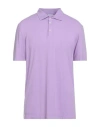 Malo I Prefer Man Polo Shirt Lilac Size 44 Cotton In Purple