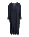 Malo I Prefer Woman Cardigan Midnight Blue Size M Linen, Polyamide