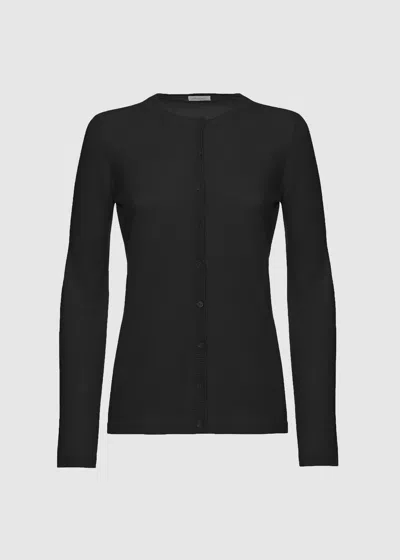 Malo It Cardigan In Cashmere In Black