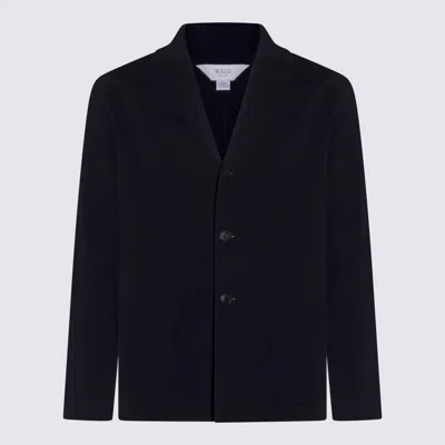 Malo Flap-pocket Button Jacket In Blue