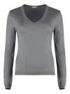 Malo Jersey Top In Grey