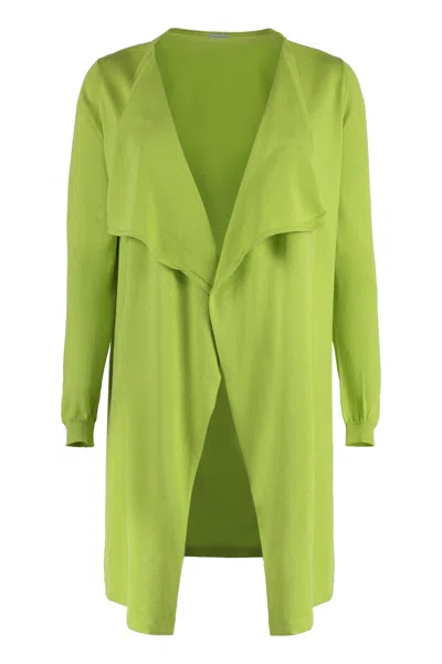 Malo Knit Cardigan In Green