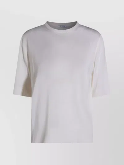 MALO KNIT CREWNECK SHORT SLEEVE PLAIN