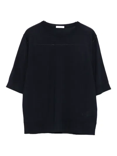 Malo Knit T-shirt In Blue