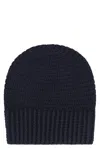 Malo Crochet-knit Beanie In Black