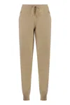 Malo Knitted Cashmere Track-pants In Sand