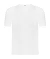 Malo Short-sleeved Fine-knit Sweater In White
