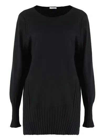 Malo Knitted Jumper In Black