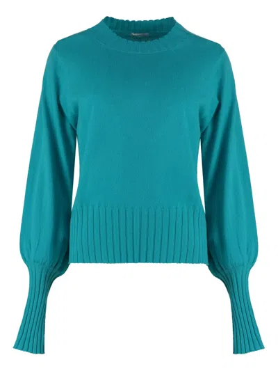 Malo Knitted Jumper In Blue